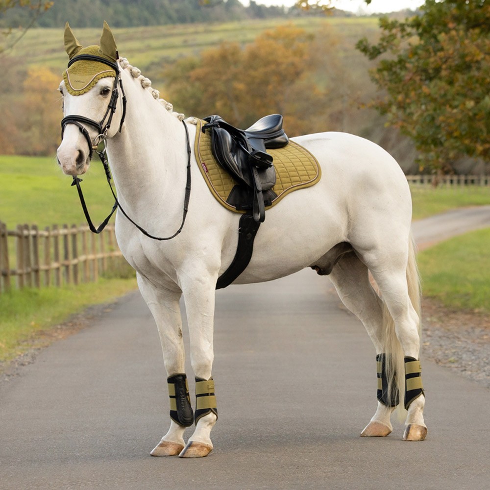 LeMieux Suede GP Square Saddle Pad Green