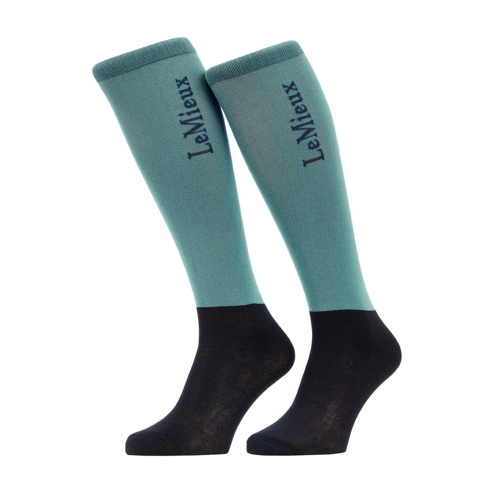 LeMieux Competition Riding Sock (2 Pack) Green