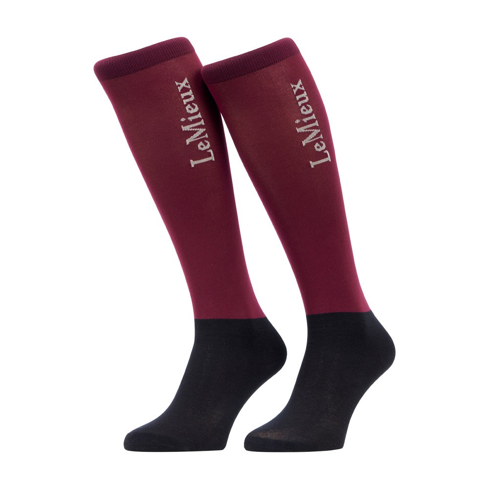 LeMieux LeMieux Competition Riding Sock (2 Pack) in Blackberry