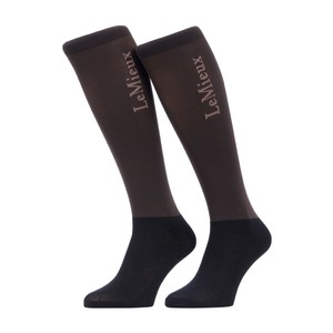 LeMieux LeMieux Competition Riding Sock (2 Pack) in Cocoa