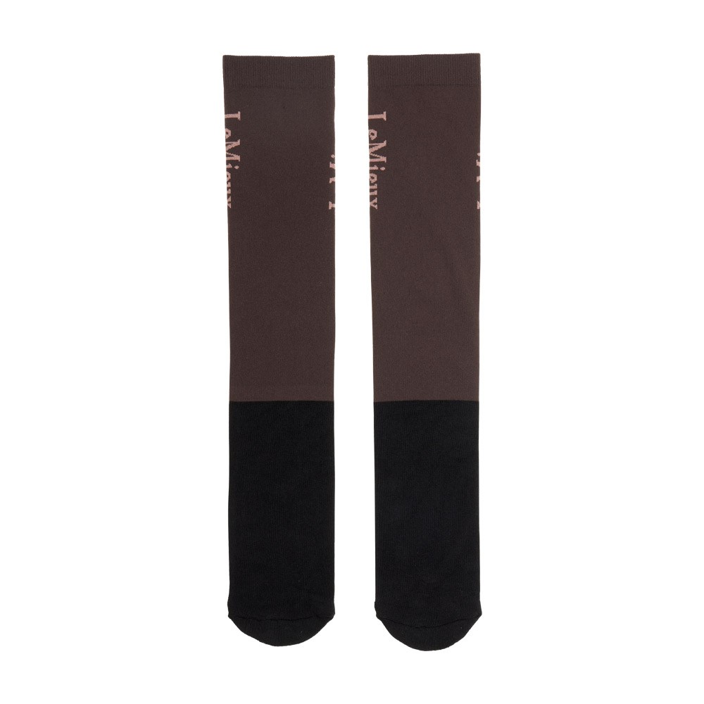 LeMieux Competition Riding Sock (2 Pack) Brown
