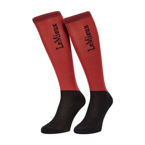 LeMieux LeMieux Competition Riding Sock (2 Pack) in Russet