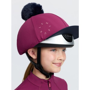 LeMieux LeMieux Classique Pom Hat Silk in Blackberry