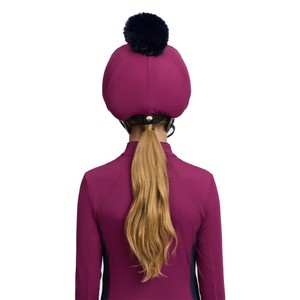 LeMieux LeMieux Classique Pom Hat Silk in Blackberry