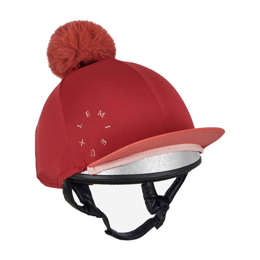 LeMieux Classique Pom Hat Silk Red
