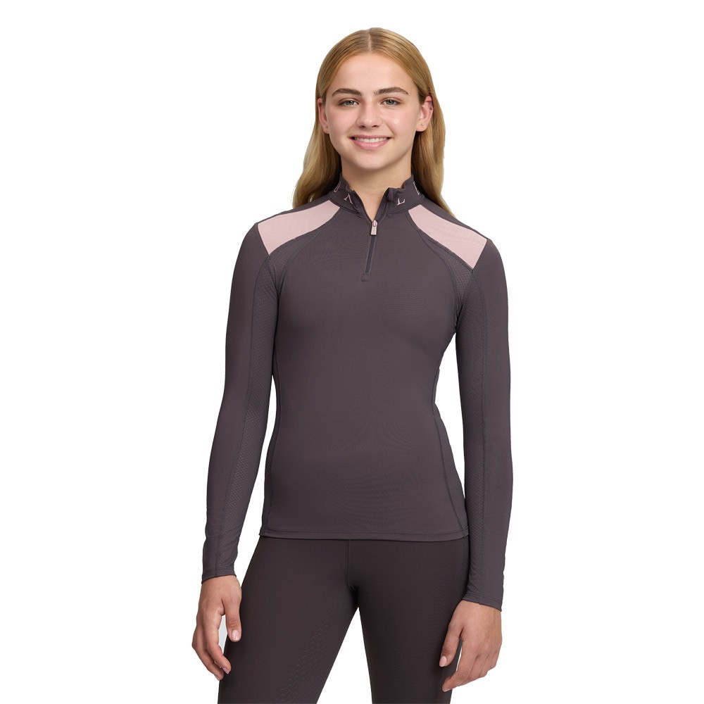 LeMieux Young Rider Mia Mesh Base Layer Brown