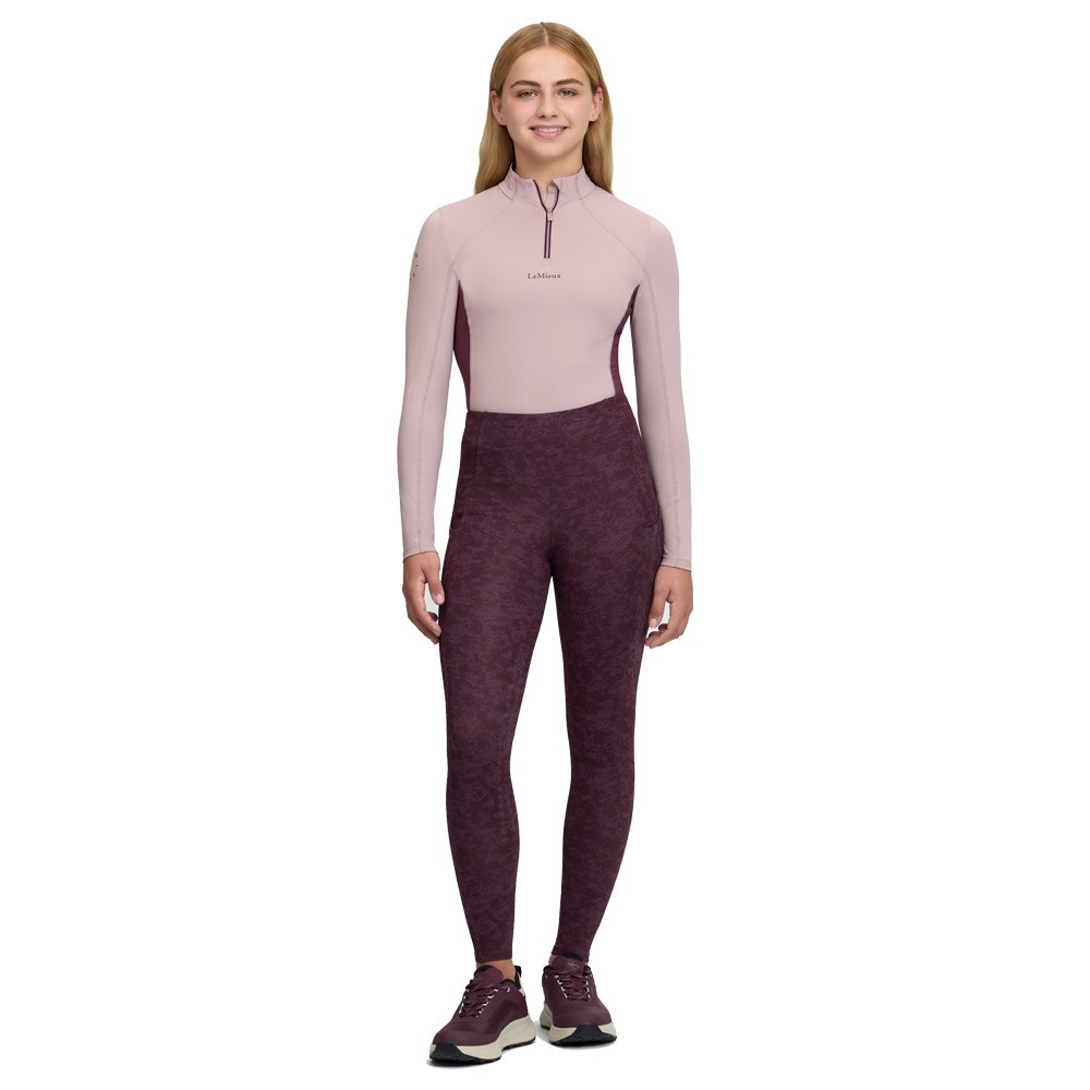 LeMieux LeMieux Young Rider Orla Riding Tights in Printed Bramble