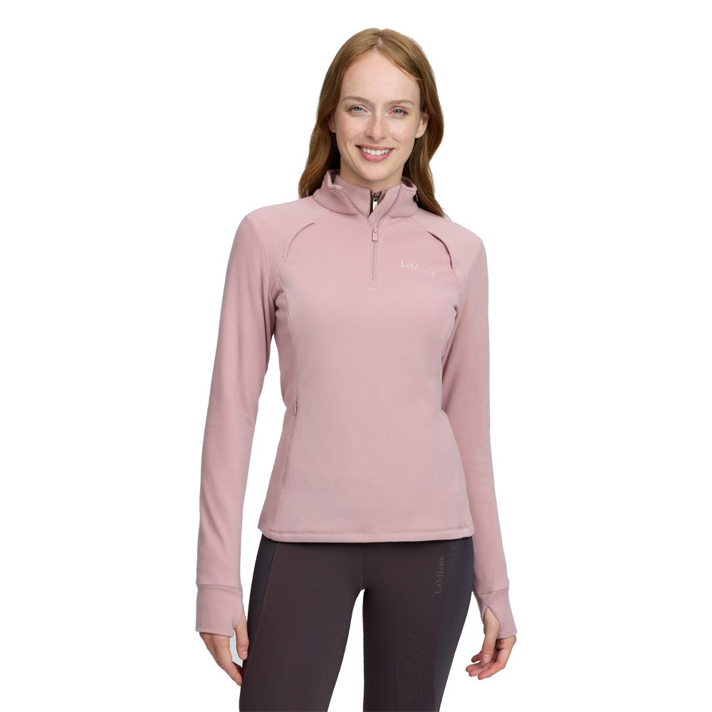 LeMieux Frances Quarter Zip Fleece Top Pink