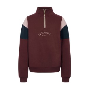 LeMieux LeMieux Young Rider Viola Quarter Zip Sweat in Bramble