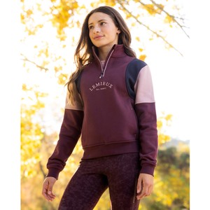 LeMieux LeMieux Young Rider Viola Quarter Zip Sweat in Bramble