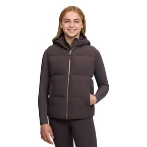 LeMieux LeMieux Young Rider Joey Hooded Gilet in Cocoa