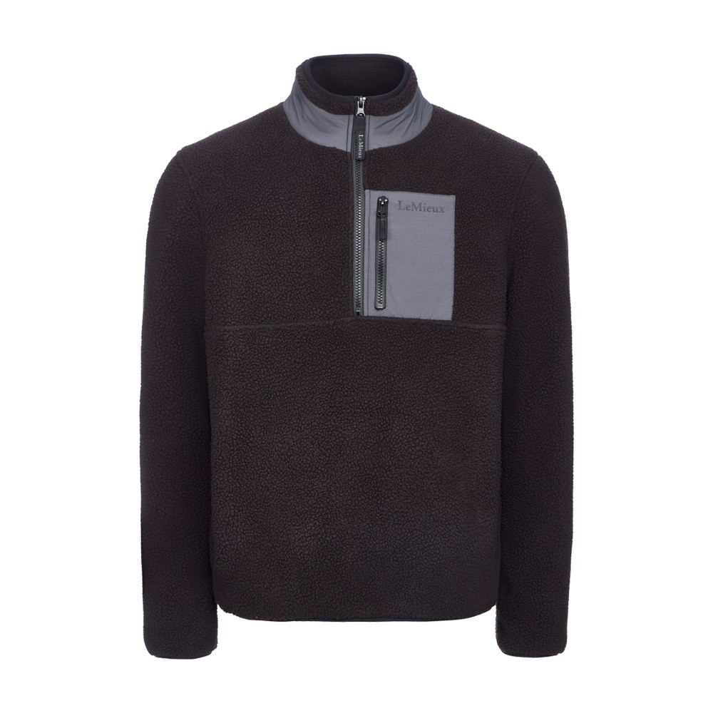 LeMieux LeMieux Mens Borg Half Zip Sweat in Black