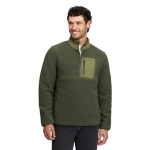 LeMieux LeMieux Mens Borg Half Zip Sweat in Olive