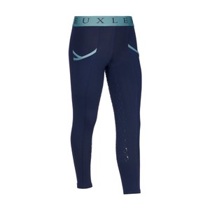 LeMieux LeMieux Mini Pull On Riding Tights in Navy/Aloe