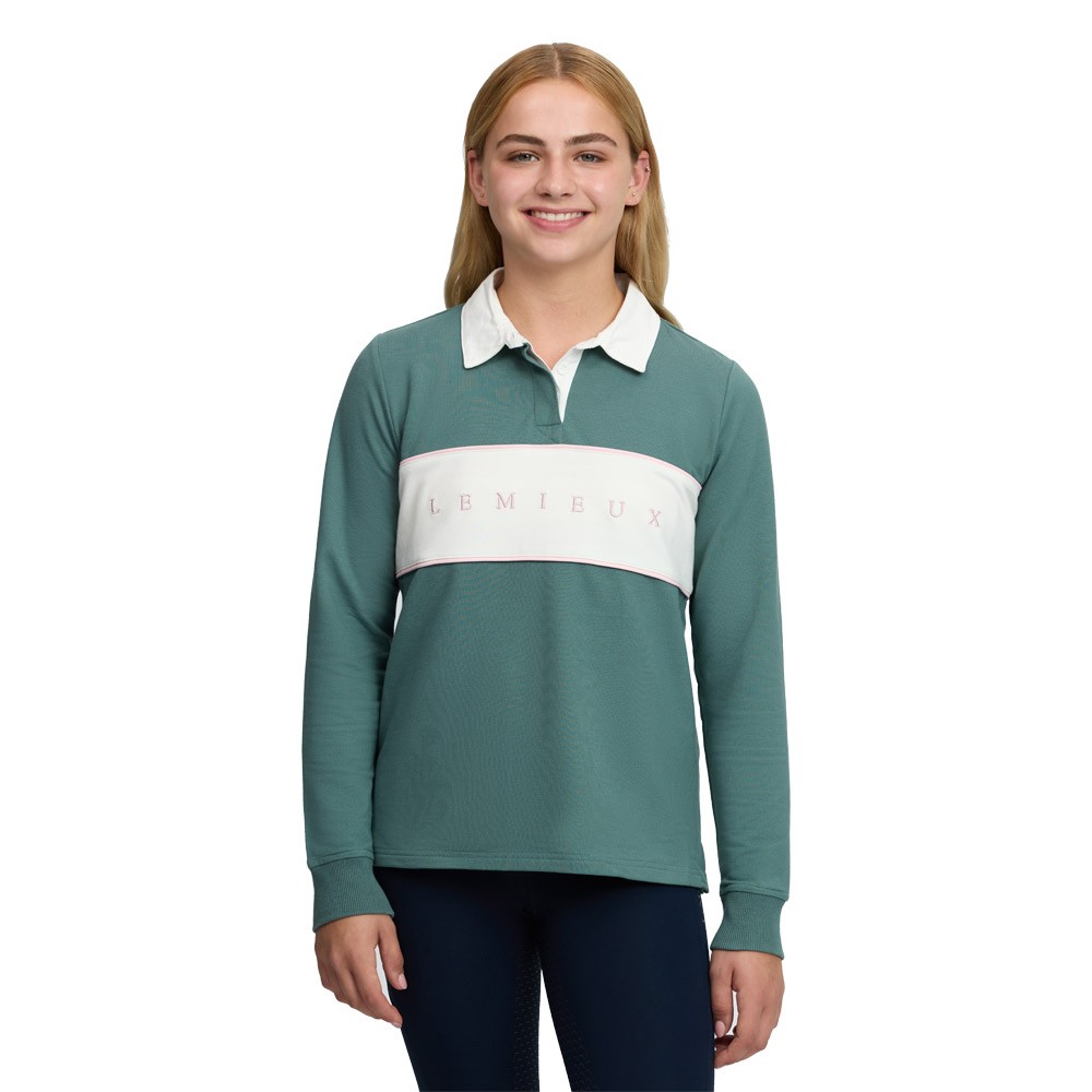 LeMieux Young Rider Riley Rugby Shirt Green
