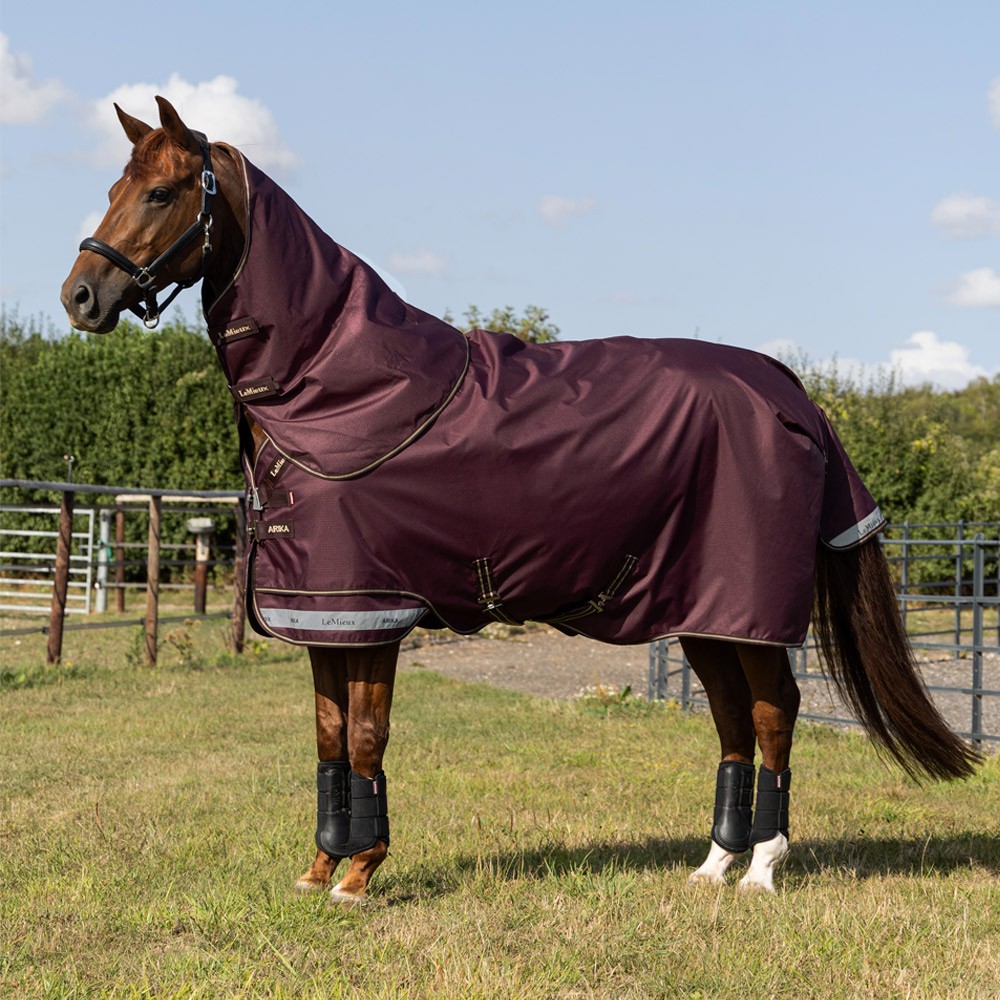 LeMieux Arika Ripstop 0g Turnout Rug Burgundy