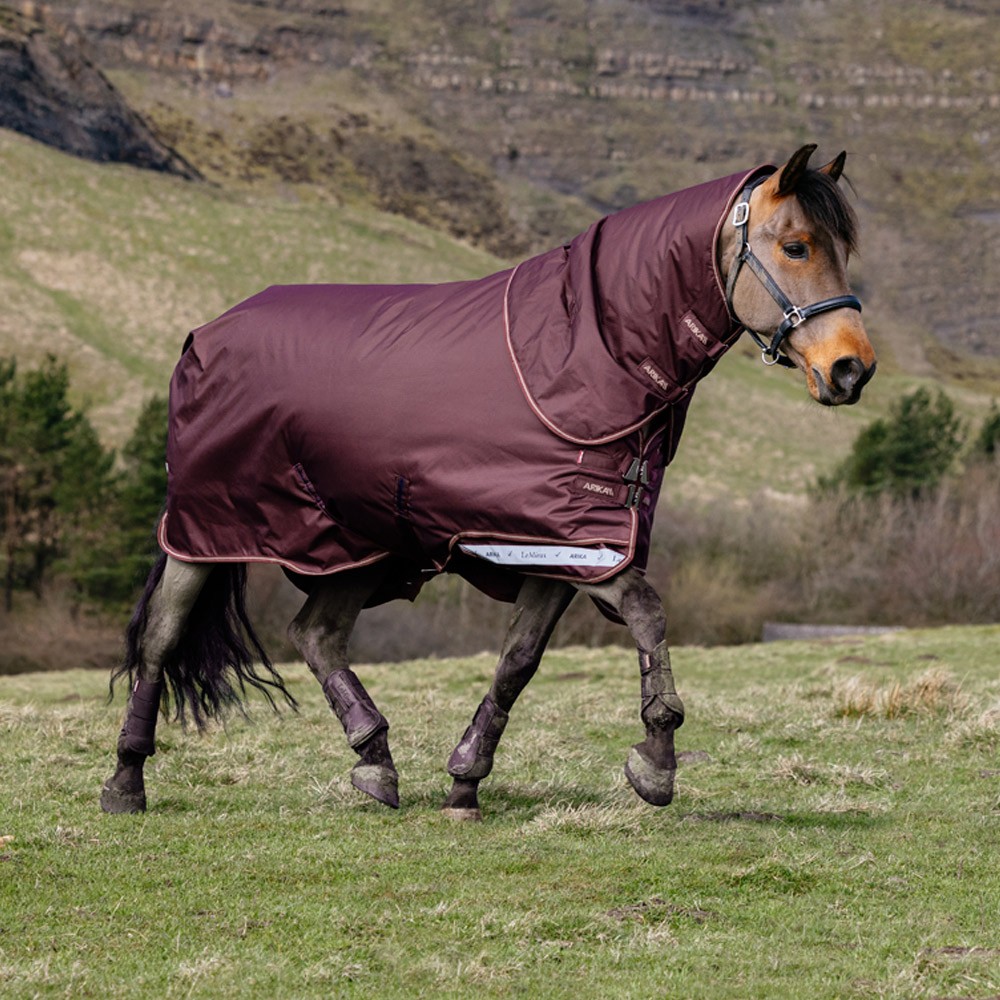 LeMieux Arika Ripstop 0g Turnout Rug Burgundy