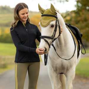LeMieux LeMieux Young Rider Bethany Fleece Zip Through Top in Black