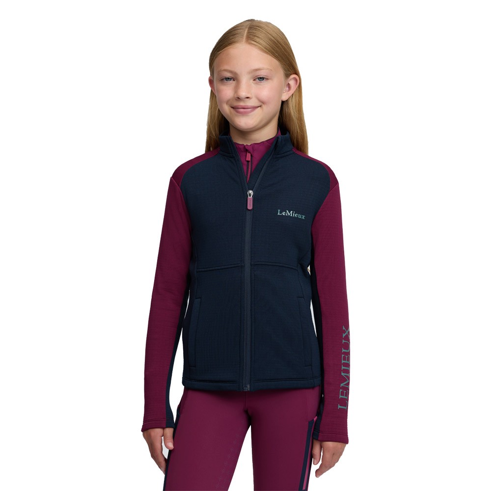 LeMieux Young Rider Bethany Fleece Zip Through Top Purple
