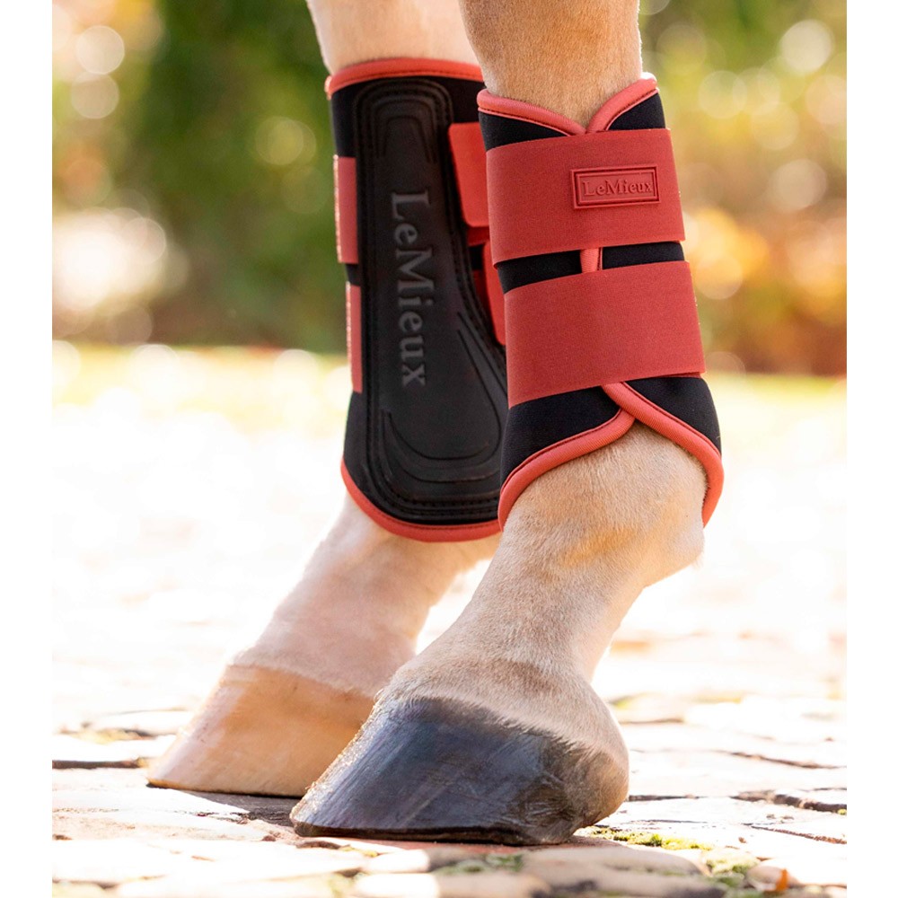 LeMieux Air Tek Grafter Brushing Boots Red