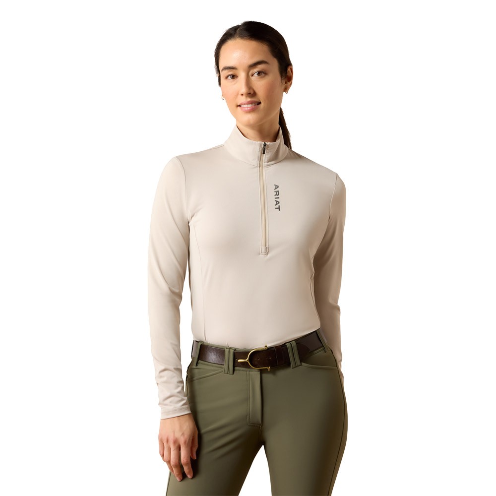 Ariat Ariat Lunaveil 1/2 Zip Baselayer in Chateau Grey
