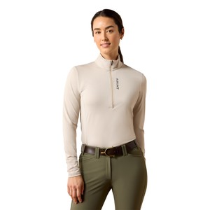 Ariat Ariat Lunaveil 1/2 Zip Baselayer in Chateau Grey