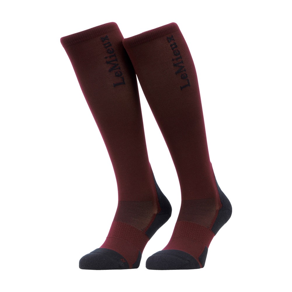 LeMieux Performance Socks Burgundy