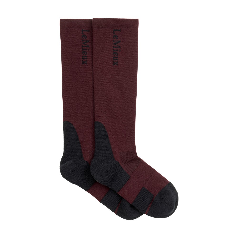LeMieux Performance Socks Burgundy