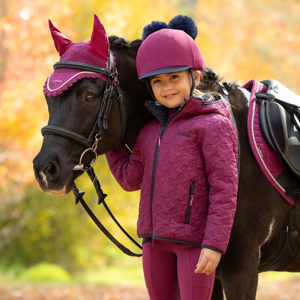 LeMieux Mini Lola Quilted Jacket Purple