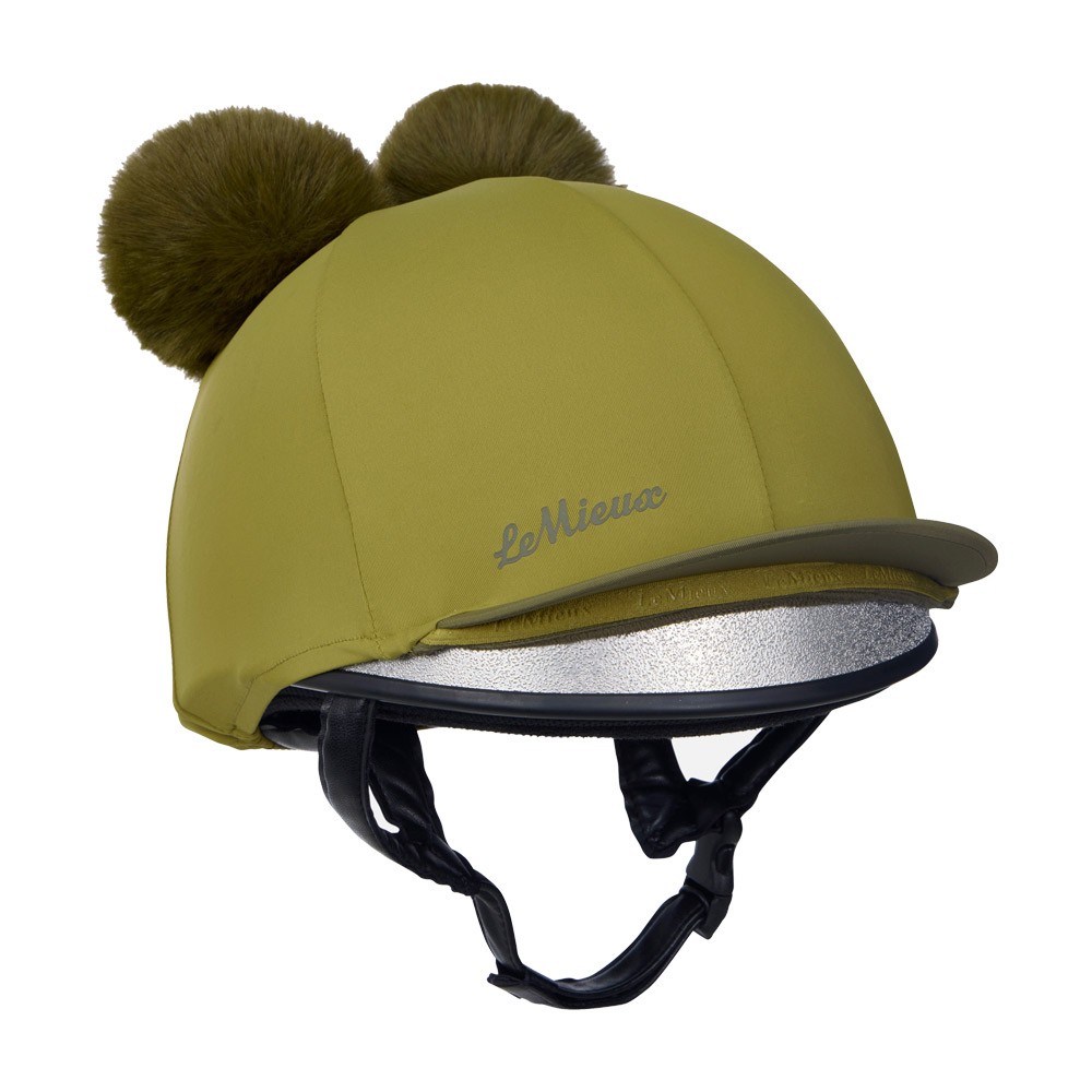LeMieux Mini Double Pom Hat Silk Green