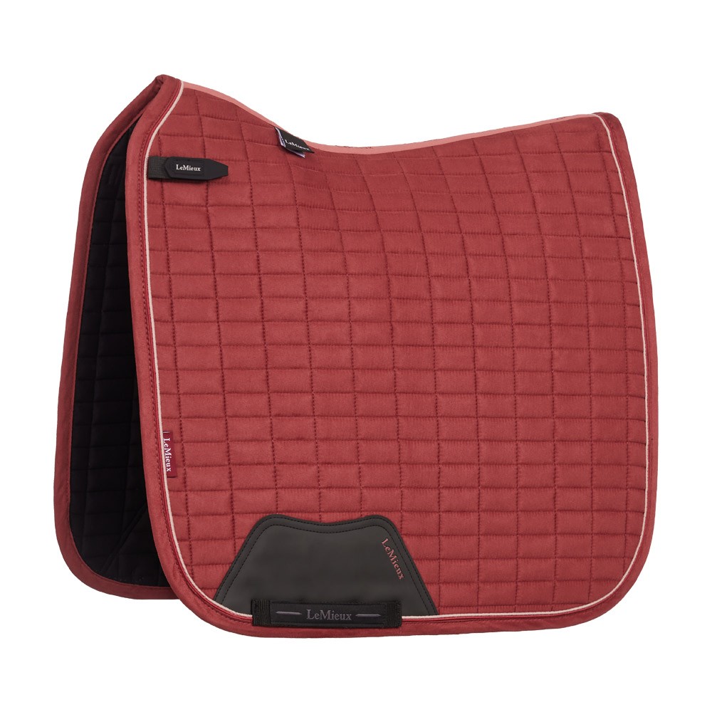 LeMieux Suede Dressage Square Red
