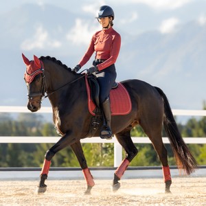 LeMieux LeMieux Suede Dressage Square in Russet