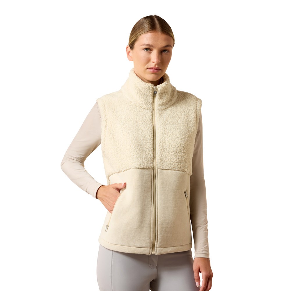 Ariat Ariat Laviolette Full Zip Gilet in Almond Milk