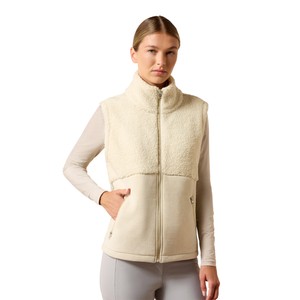Ariat Ariat Laviolette Full Zip Gilet in Almond Milk