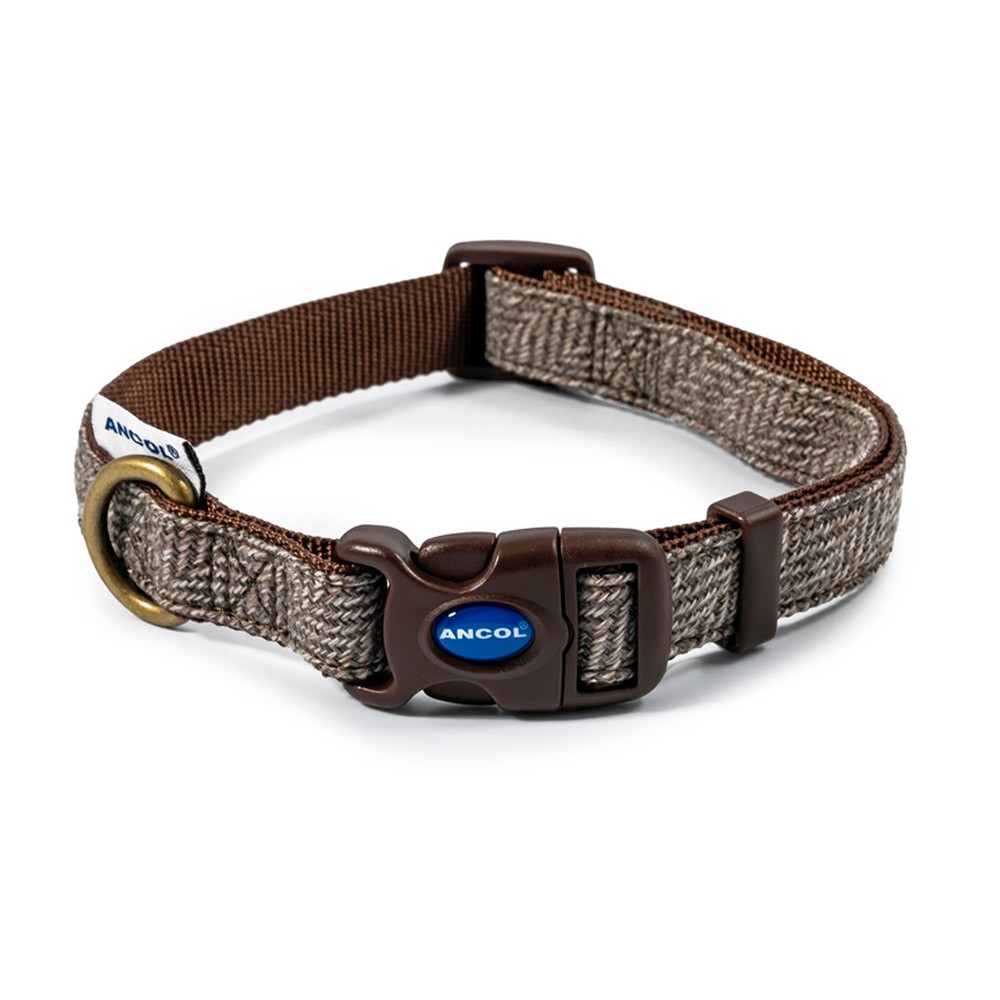 Ancol Ancol Heritage Country Dog Collar Herringbone in Brown
