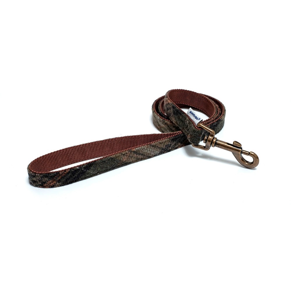 Ancol Ancol Heritage Country Dog Lead Check in Brown