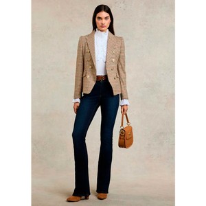 Holland Cooper Holland Cooper High Rise Flared Jean in Deep Indigo