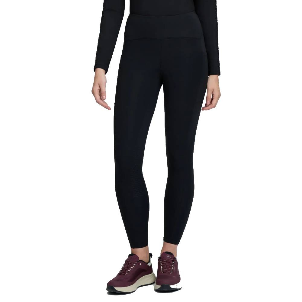 LeMieux LeMieux Natalie Brushed Pull On Riding Tights in Black