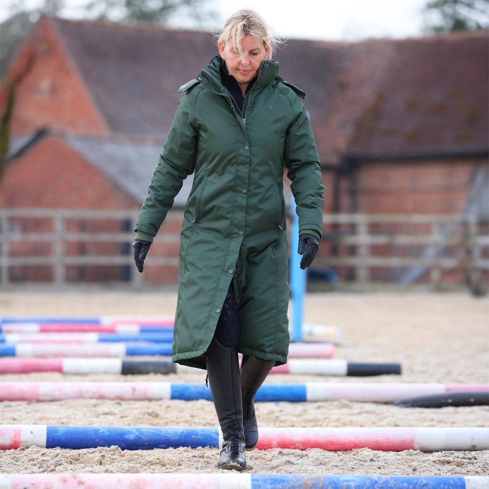Shires Aubrion Eltar Long Waterproof Coat Green