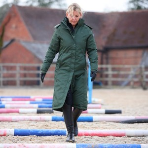 Shires Shires Aubrion Eltar Long Waterproof Coat in Khaki