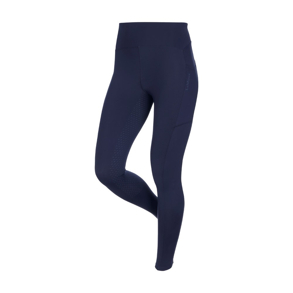 LeMieux LeMieux Natalie Brushed Pull On Riding Tights in Navy