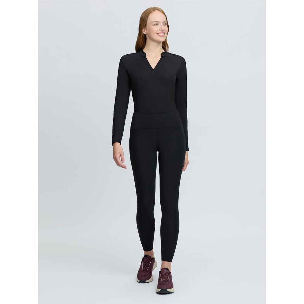 LeMieux Natalie Brushed Pull On Riding Tights Black