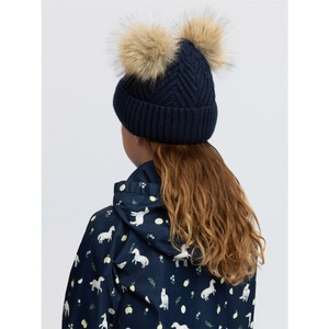 LeMieux LeMieux Mini Double Pom Beanie in Navy