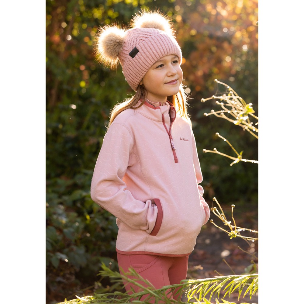 LeMieux Mini Double Pom Beanie Pink