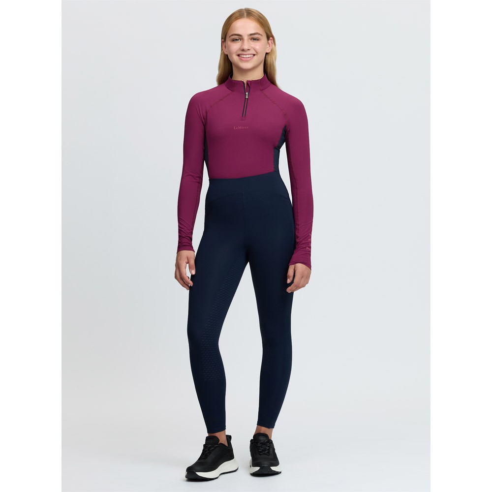 LeMieux Young Rider Nell Brushed Pull On Riding Tights Navy