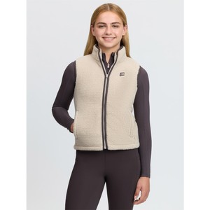 LeMieux LeMieux Young Rider Trinity Teddy Gilet in Stone