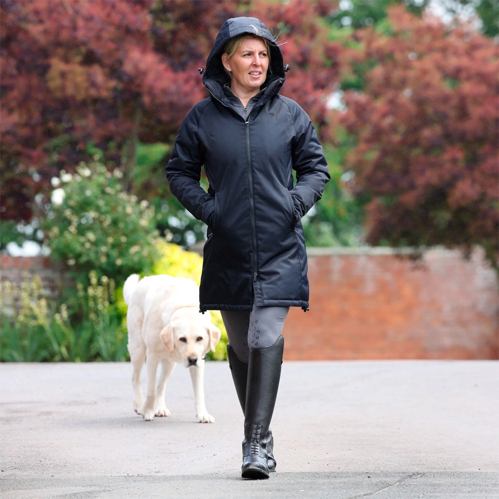 Shires Aubrion Eltar Mid Length Waterproof Coat Black