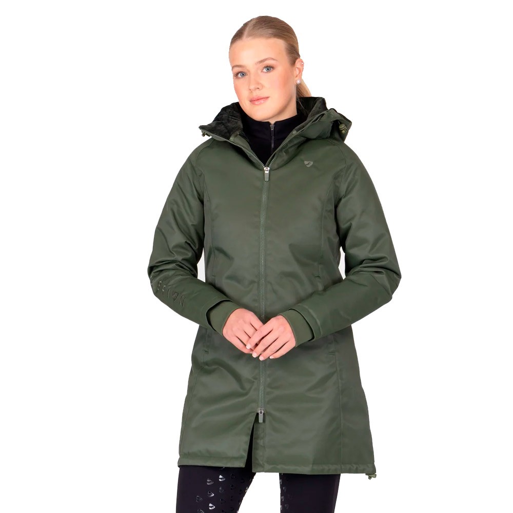 Shires Aubrion Eltar Mid Length Waterproof Coat Green