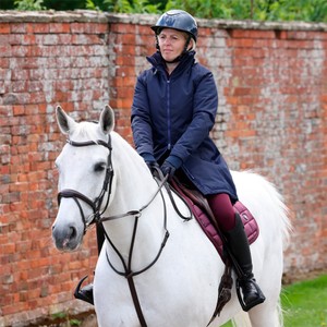 Shires Shires Aubrion Eltar Mid Length Waterproof Coat in Navy