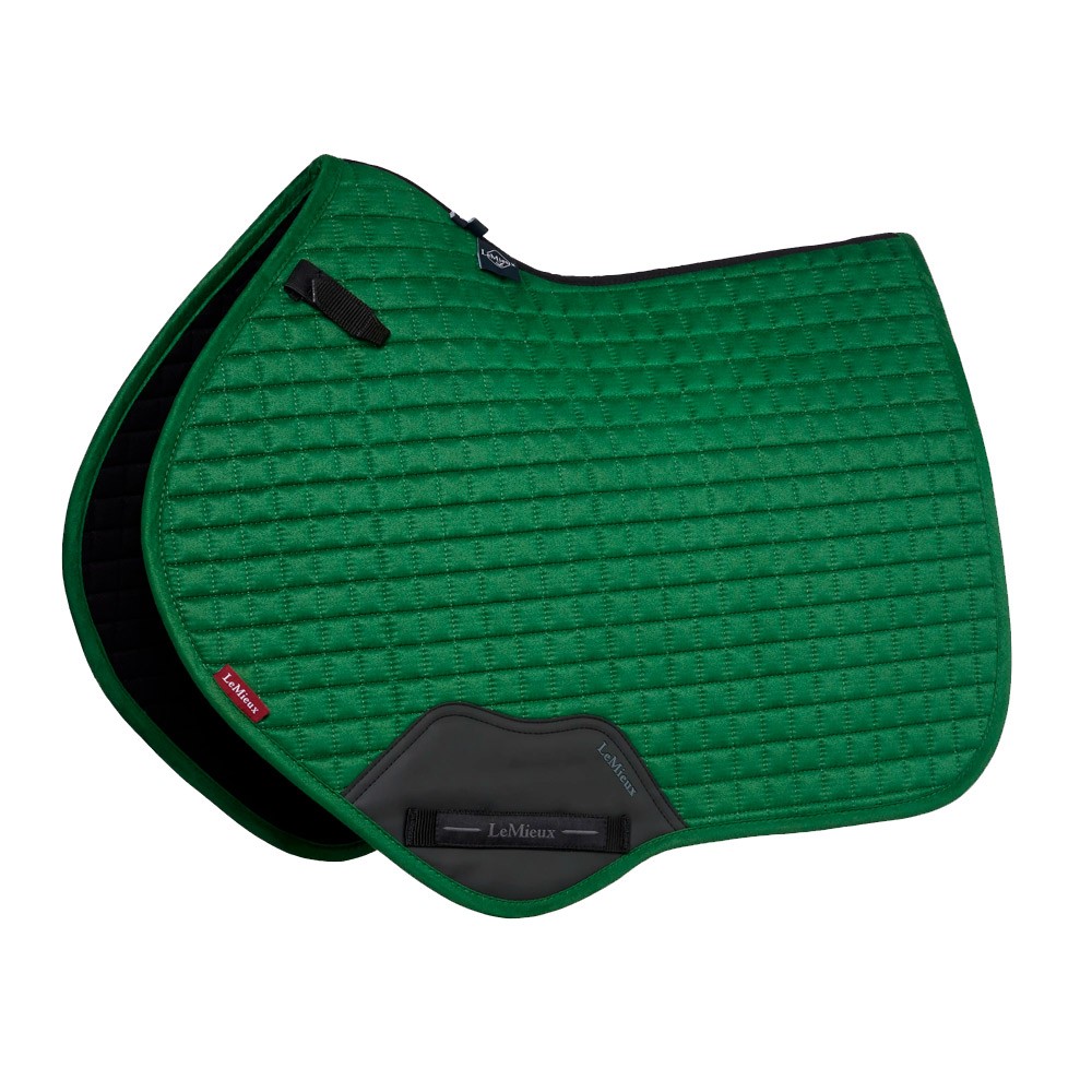 LeMieux LeMieux Suede Close Contact Square in Hunter Green